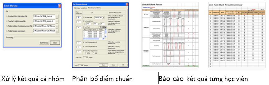 Phần mềm đánh giá năng lực và  thi tay nghề về máy CNC